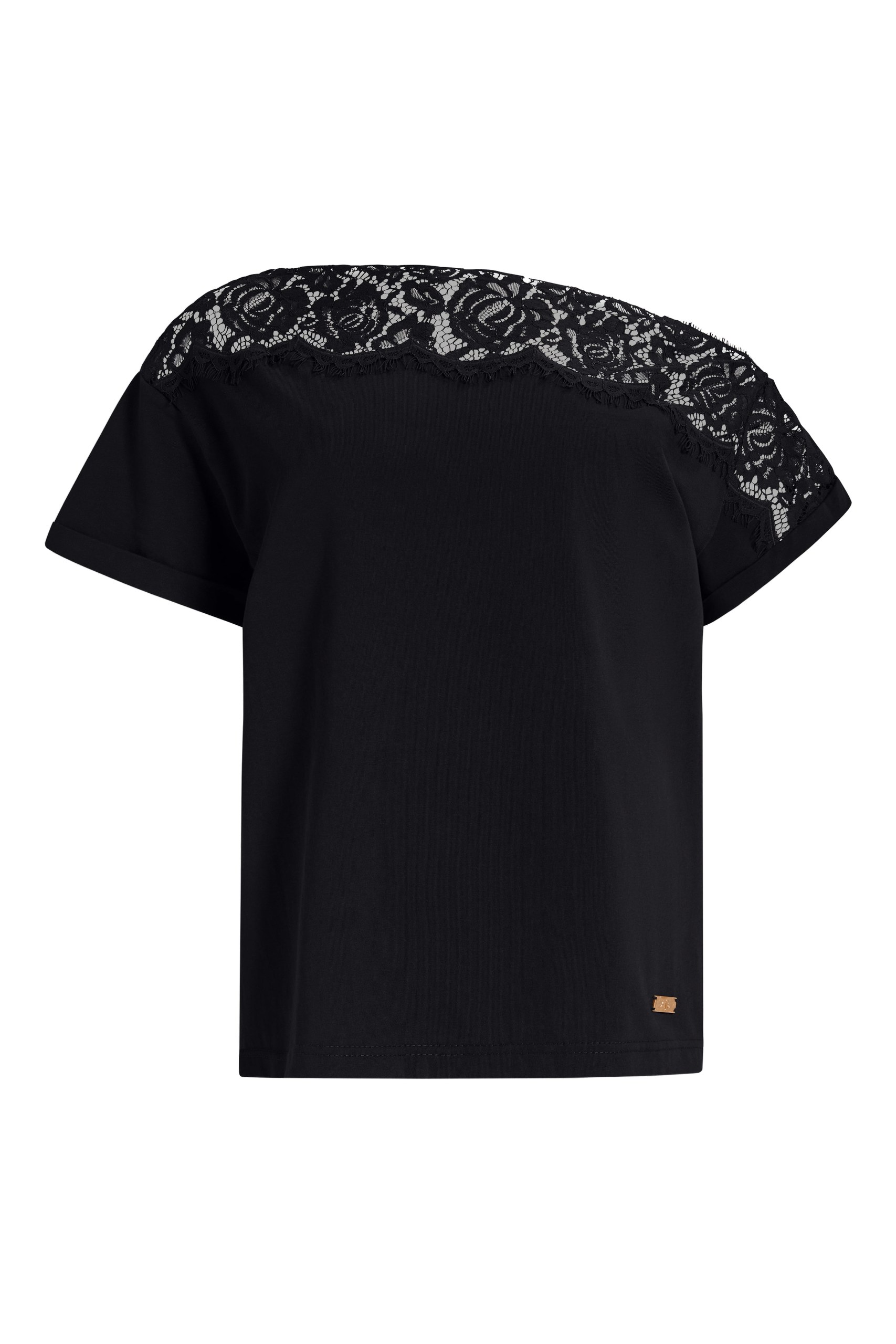 Aje Ivana Lace Neck Tee Australia Signature Tops – Luxury Shoes Aje Ivana Lace Neck Tee