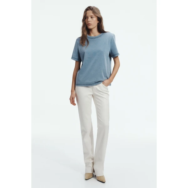 Aje Jono Denim Wash Tee