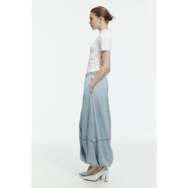 Aje Joy Balloon Denim Pant
