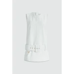 Aje Leni Belted Denim Mini Dress