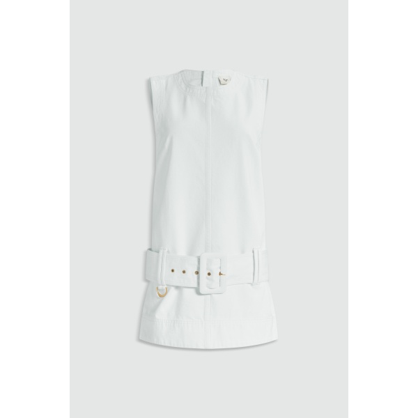 Aje Leni Belted Denim Mini Dress