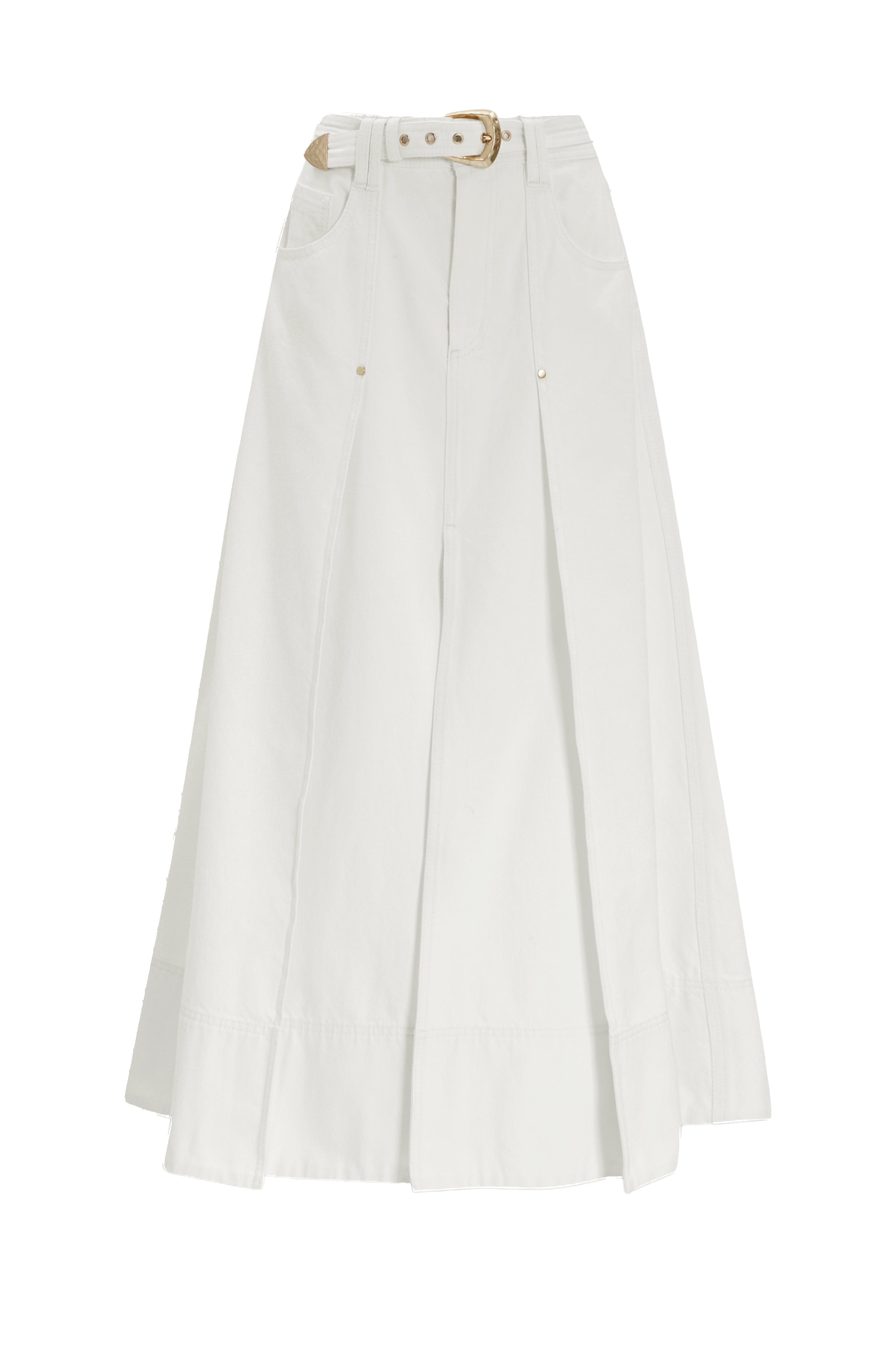 Aje Leni Denim Midi Skirt Australia Signature Skirts – Luxury Shoes Aje Leni Denim Midi Skirt