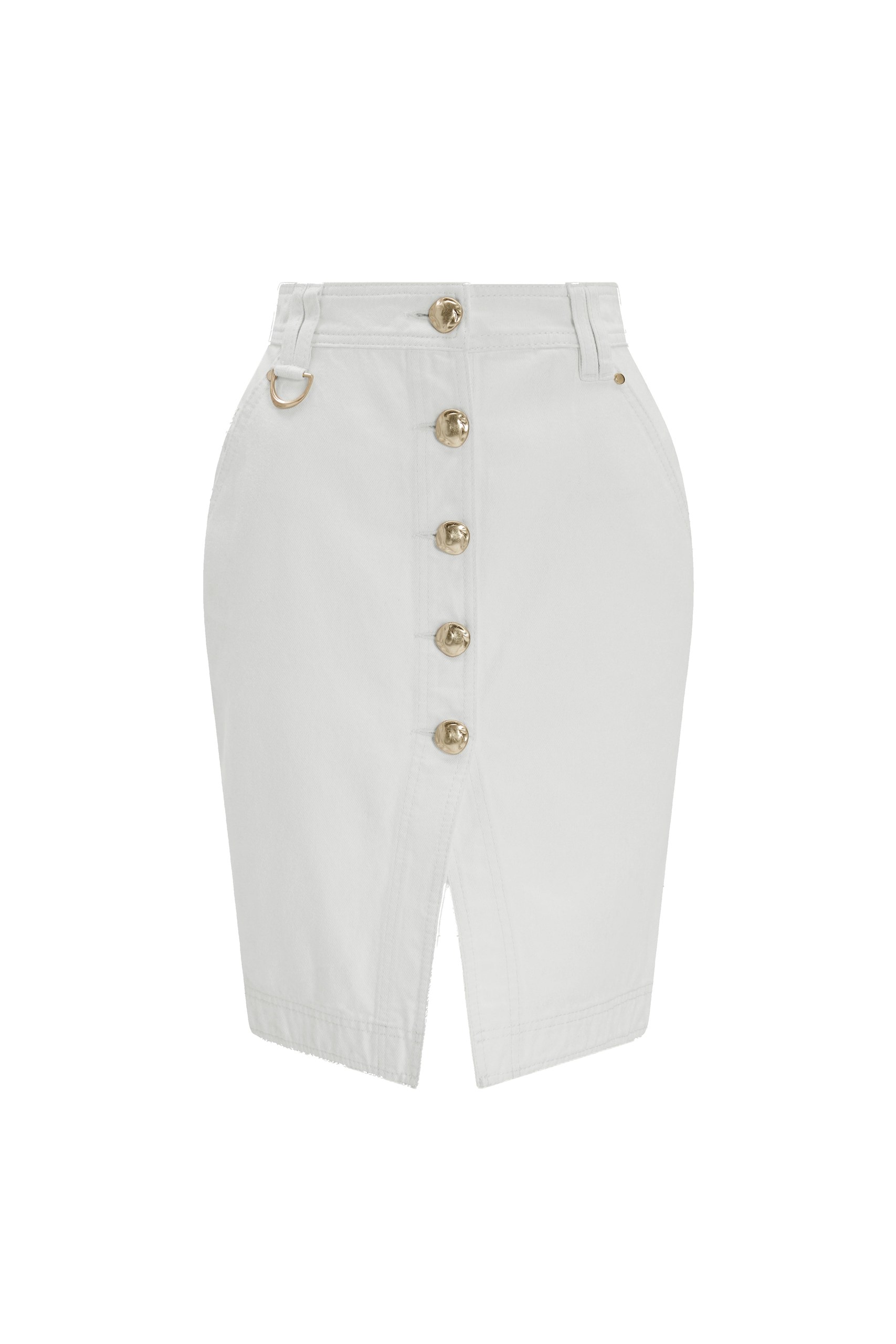 Aje Leni Denim Pencil Skirt Australia Signature Skirts – Luxury Shoes Aje Leni Denim Pencil Skirt