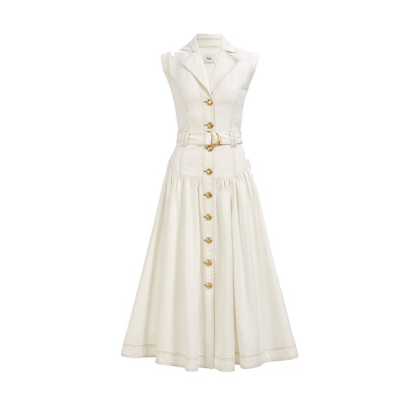 Aje Liliana Denim Midi Dress