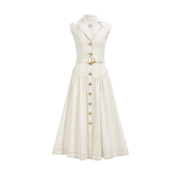 Aje Liliana Denim Midi Dress