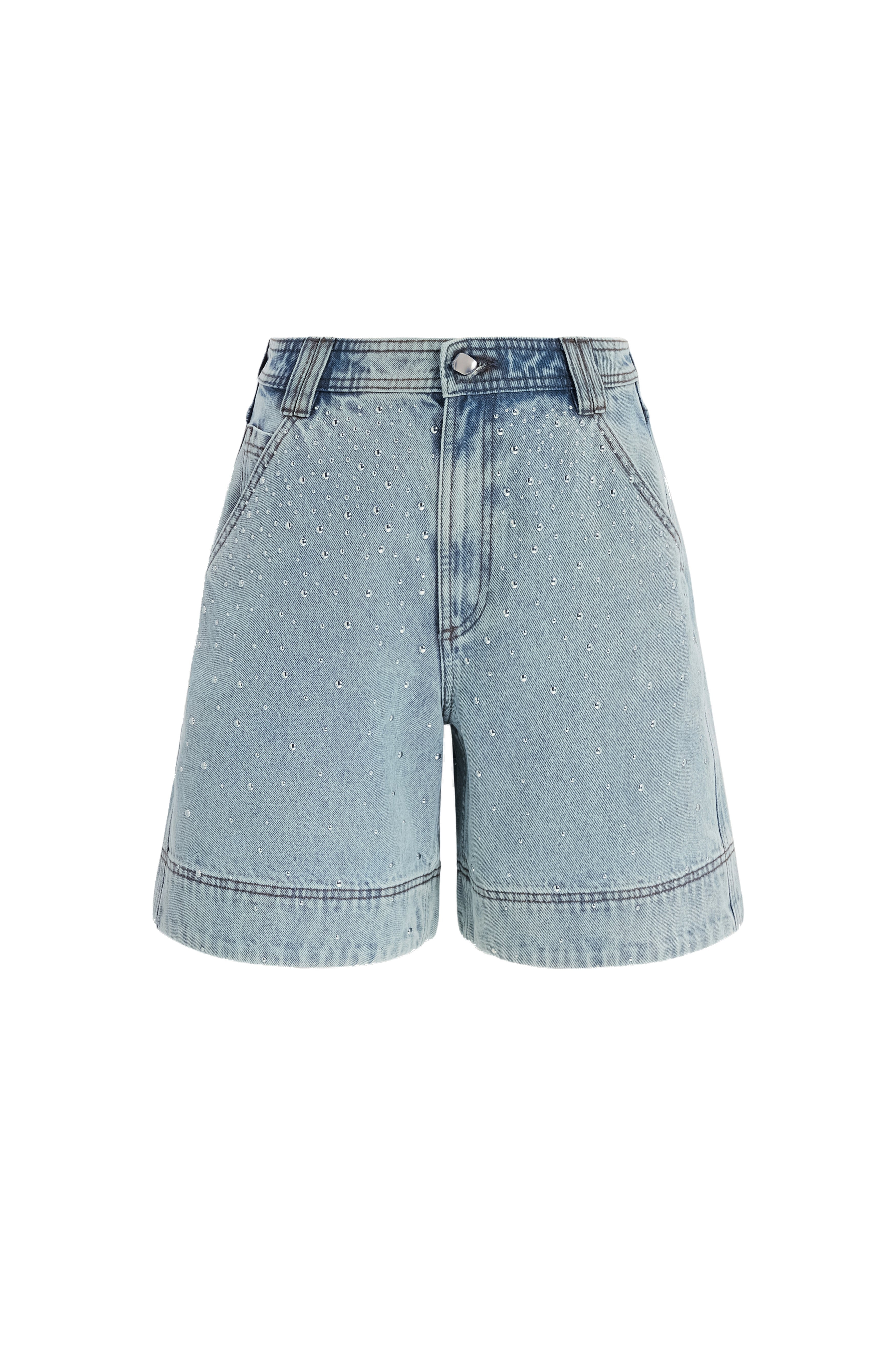 Aje Lucina Stud Denim Short Australia Signature Shorts – Luxury Shoes Aje Lucina Stud Denim Short