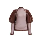 Aje Mirella Organza Long Sleeve Top