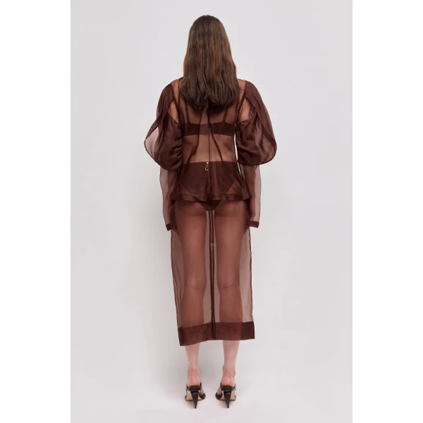 Aje Mirella Organza Long Sleeve Top