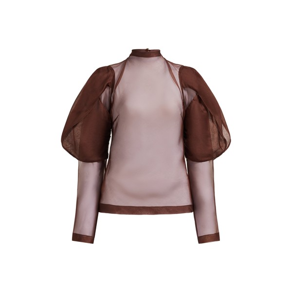 Aje Mirella Organza Long Sleeve Top