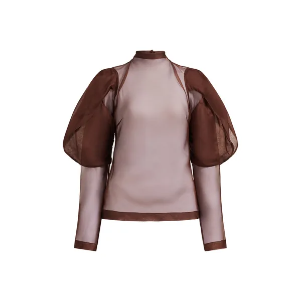 Aje Mirella Organza Long Sleeve Top