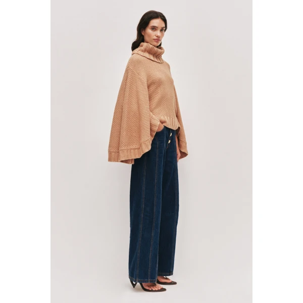 Aje Mirila Cape Knit Top