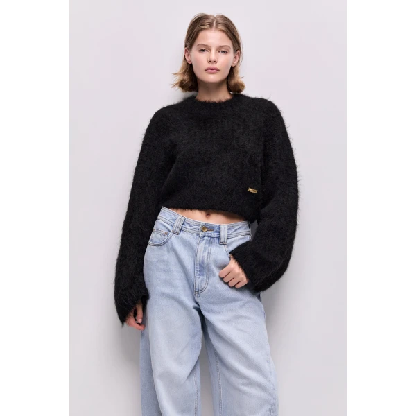 Black knitwear