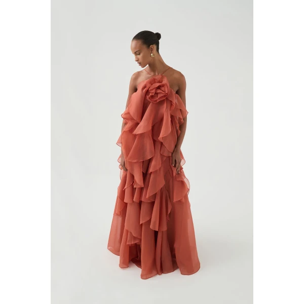 Aje Pandorea Layered Maxi Dress