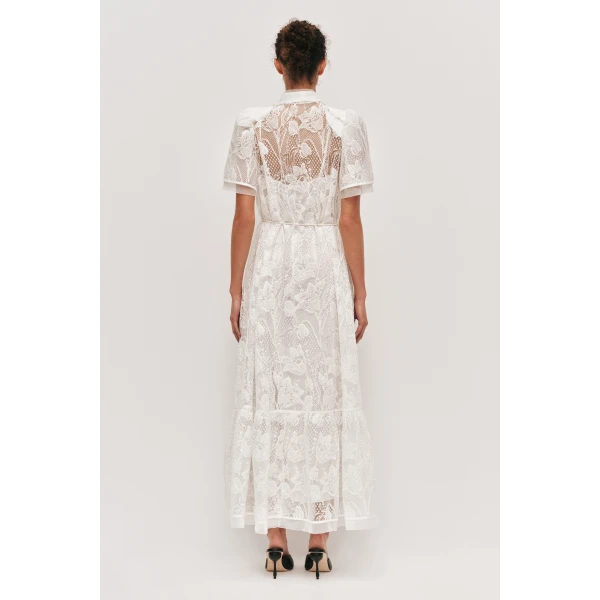 Aje Pippa Lace Midi Dress
