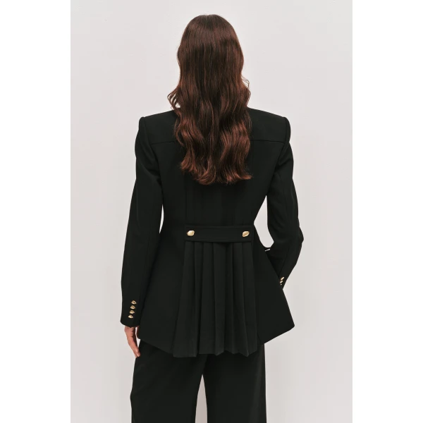 Aje Simone Pleated Back Blazer
