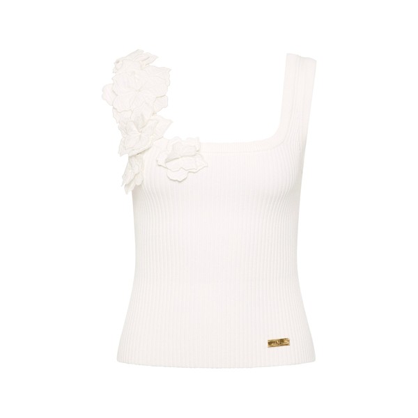 Aje Splendour Flower Knit Tank