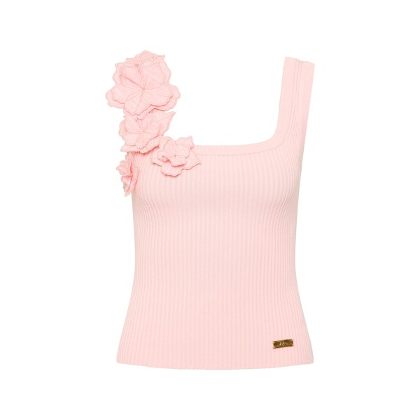 Aje Splendour Flower Knit Tank