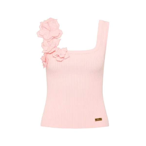 Aje Splendour Flower Knit Tank