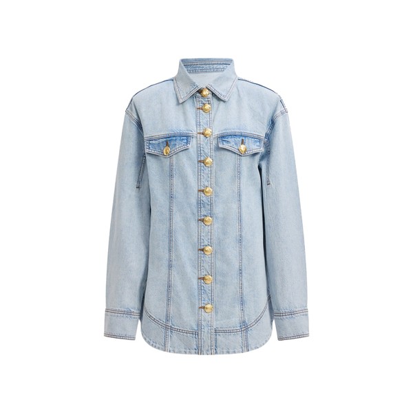 Aje Tia Denim Fitted Shirt
