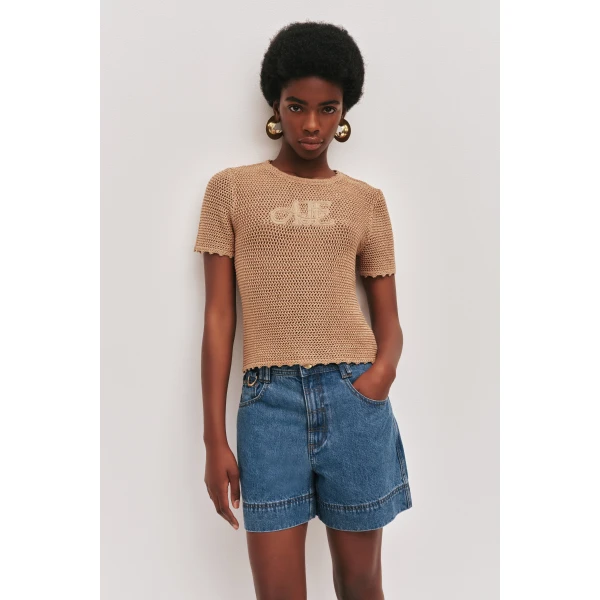 Sand Brown knitwear