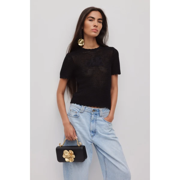 Black knitwear