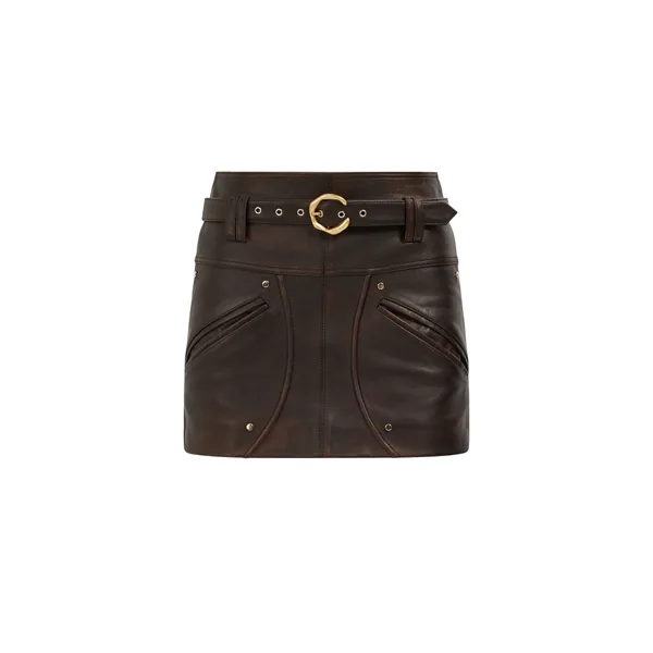 Vexa Mini Leather Skirt