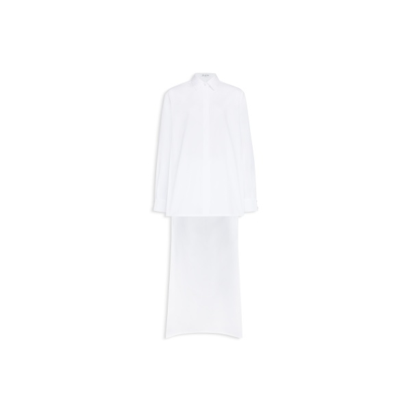 Alaia asymmetric cotton shirt