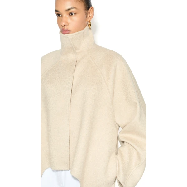 beige designer coats