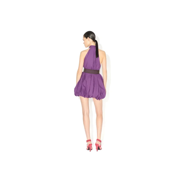 purple designer dresses