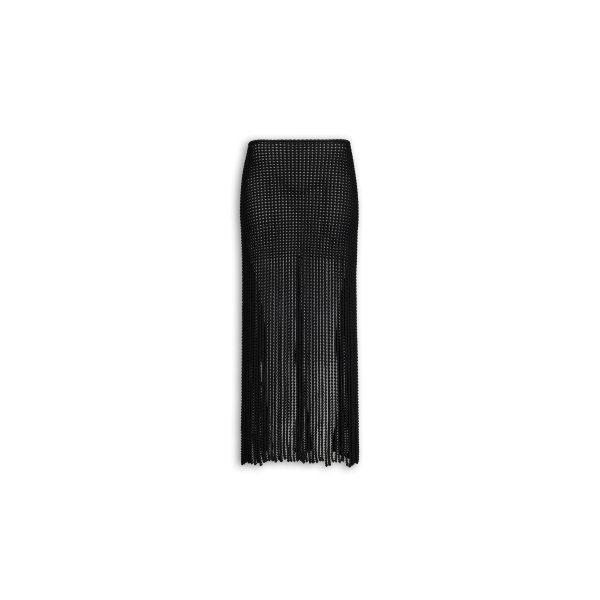 Alaia beaded knit column skirt