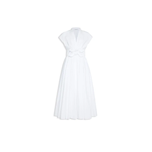 Belted Poplin Dress