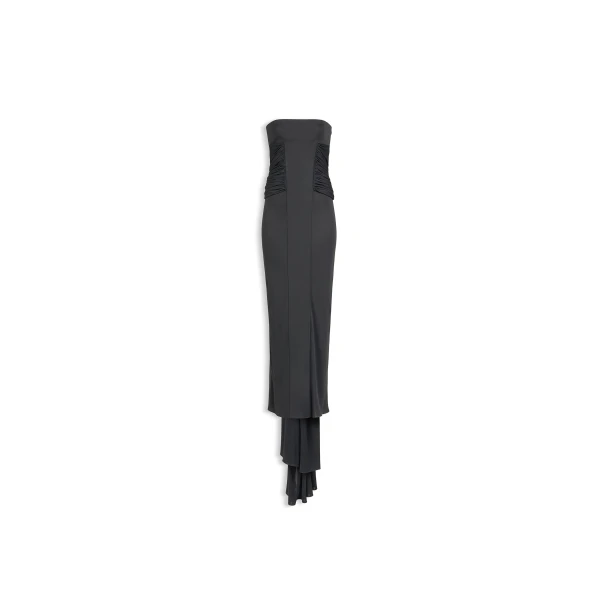 Alaia bustier jersey fluid dress