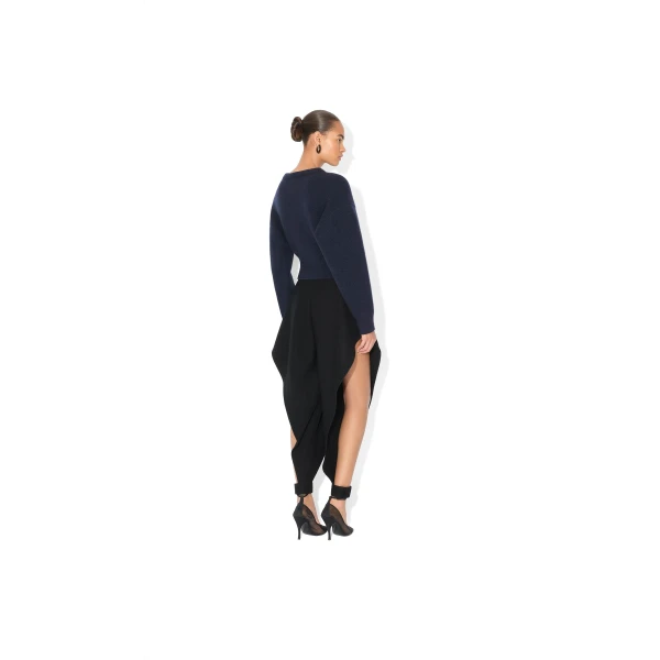 blue designer knitwear