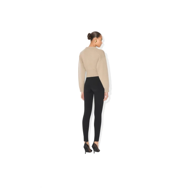 beige designer knitwear