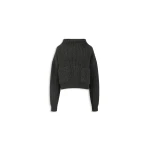 Alaia cashmere pocket jumper in dark grey