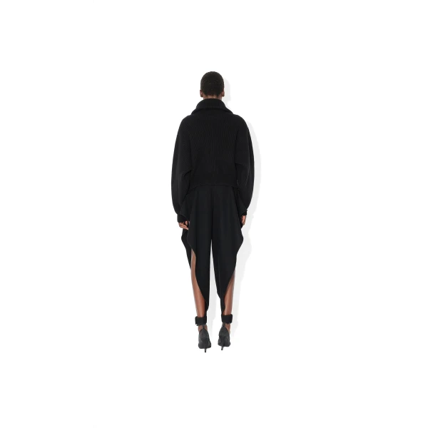 black designer knitwear