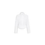 Alaia cotton poplin basque shirt