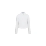 Alaia cotton poplin shirt with ribbed sleeves