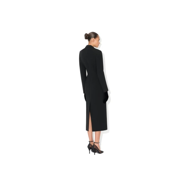 black designer coats