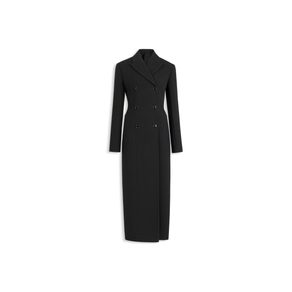 Alaia crepe wool tailored coat