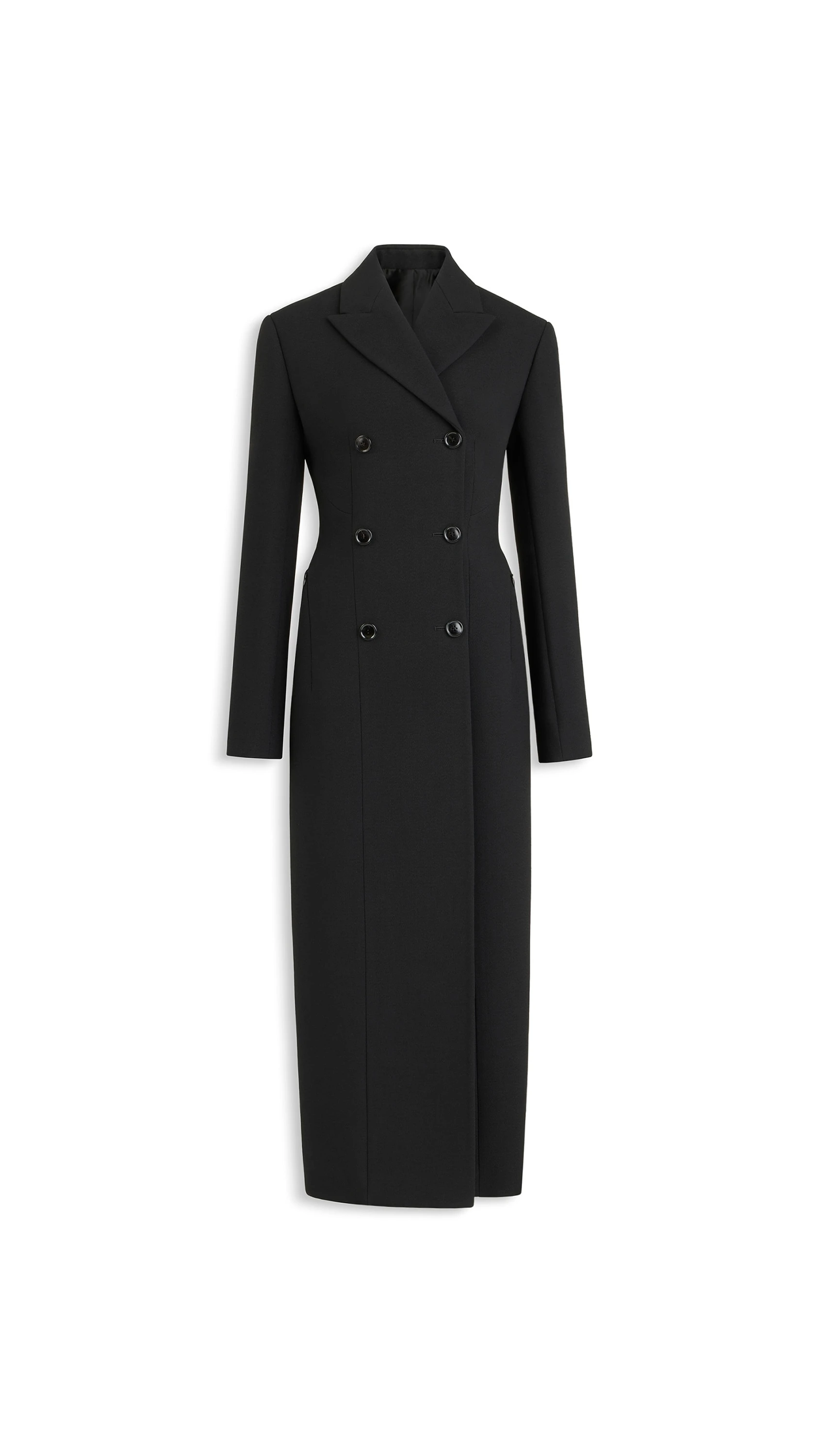 Alaia Crepe Wool Tailored Coat Alaia crepe wool tailored coat