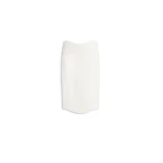 Alaia curved wool crepe skirt in ivory