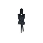 Alaia double face cashmere hooded jacket