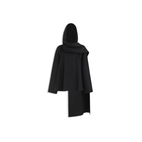 Alaia double face cashmere scarf coat
