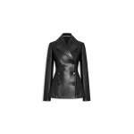 Alaia fitted leather caban