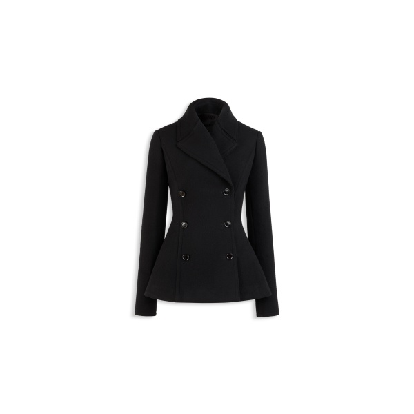 Alaia fitted wool caban