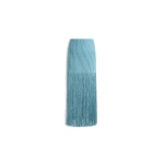 Alaia fringed tube skirt in blue grey