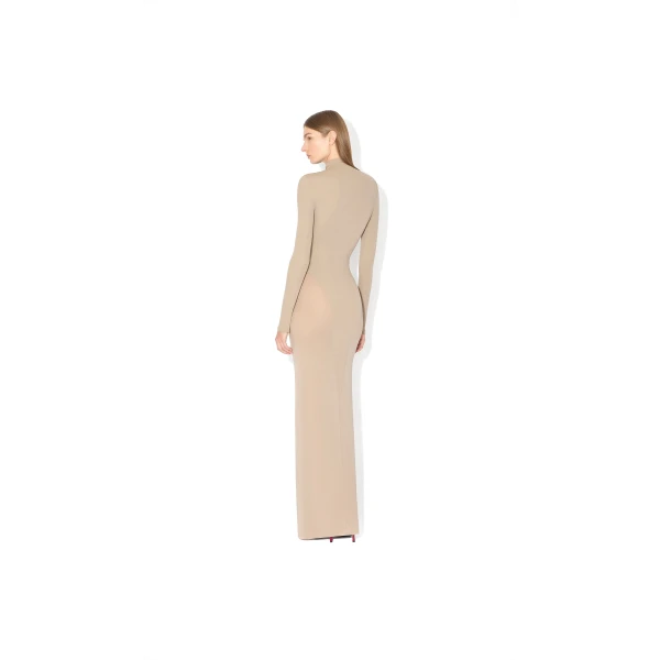 beige designer dresses