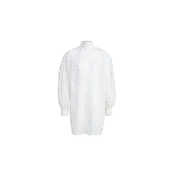Knitted Eyelets Tunic