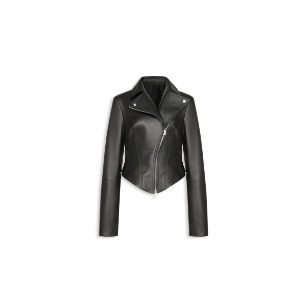 Alaia lambskin biker jacket